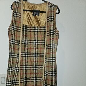 BURBERRY WOOL NOVA CHECK LINER